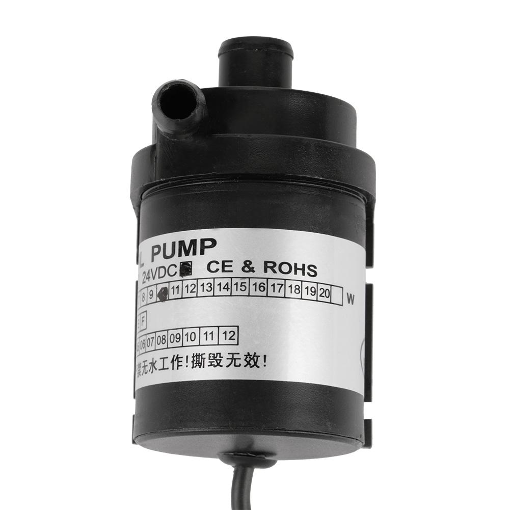24V10W Black High Temperature Resistance Circulation Low Noise Brushless Water Pump