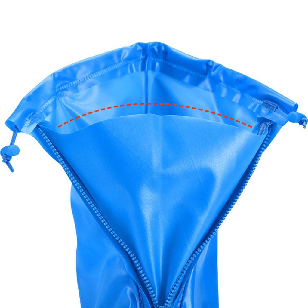 Adult Silicone Waterproof Rain Shoe Cover - Non-Disposable, Wear-Resistant, Ideal for Outdoor Cycling