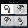 Bluetooth 5.4 Wireless Headphones Open Ear Earbuds with HD Mic, 60h Playtime Ultralight Comfort Open Ear Headphones with Earhook