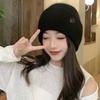 Plush Women Winter Hat Thicken Beanies Cap New Earmuff Knitted Hat