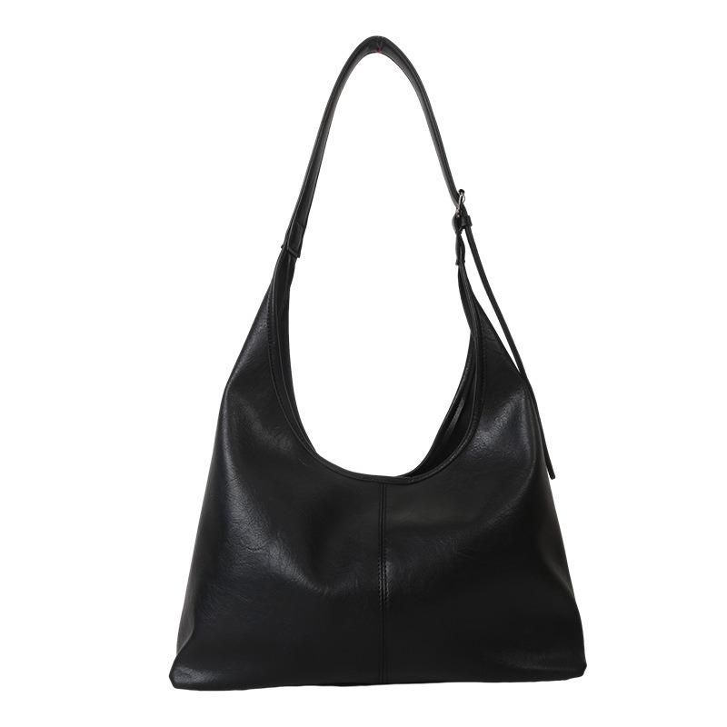 Large-capacity Bag Women's New Soft Leather Underarm Shoulder Bag Mother Bucket Women's Commuter Tote Bag