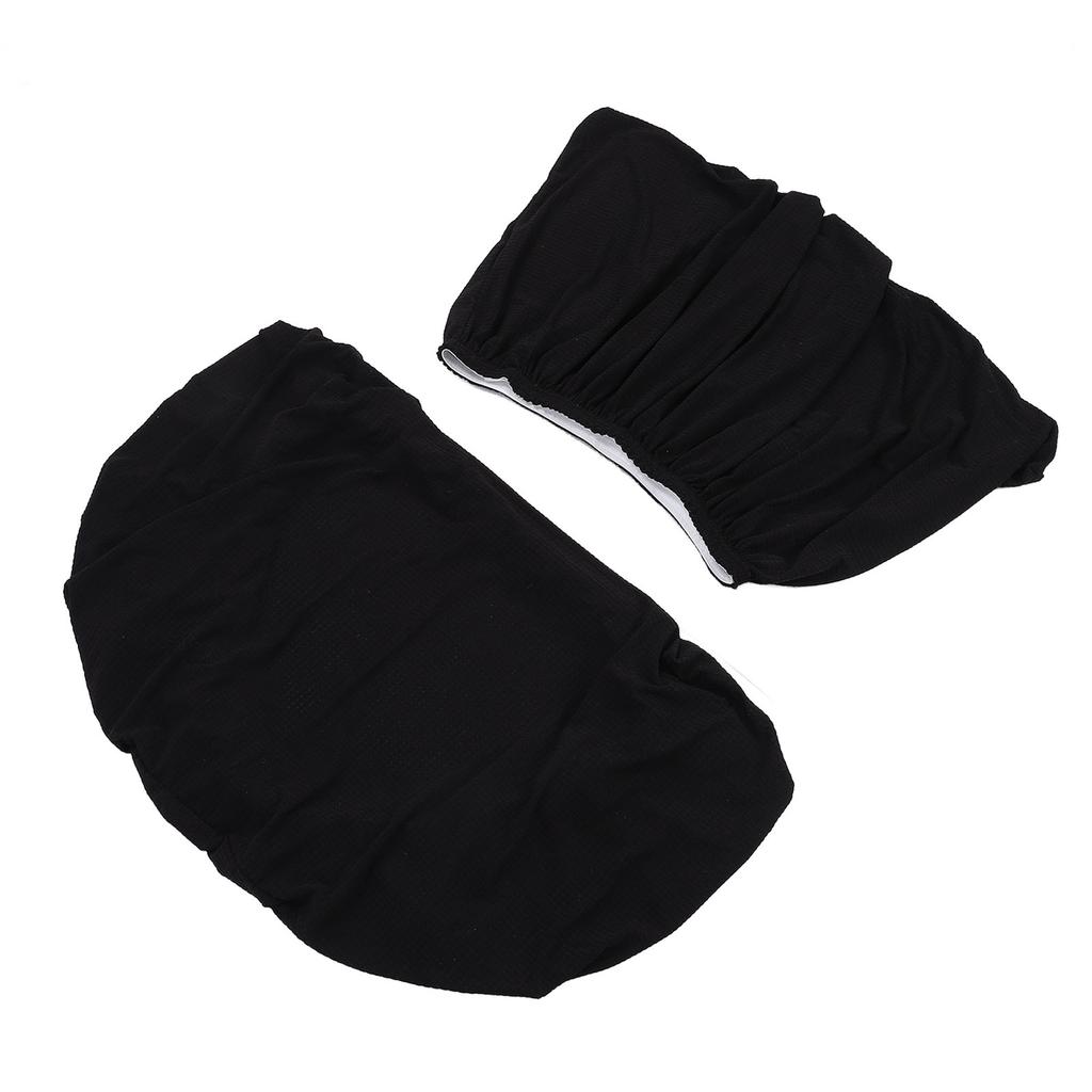RV Dinette Cushion Covers Water Resistant Elastic Sofa Furniture Protector for Trailer Motorhome Camping Vehicle Black