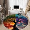 Yin Yang Tree of Life Wall Art DecorRound Non-Slip chair mat chair carpet for office Rugs for Office Decor Gift For Valentine's Day Mother's Day Hallo