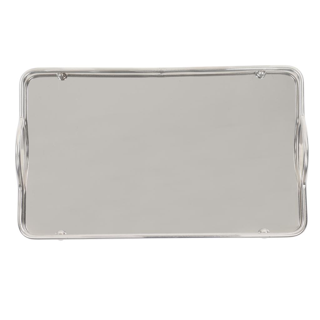 Large Rectangle Tray Stainless Steel Home Living Room Commercial Dishes Tray for Coffee Water Cups Fruit