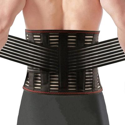 Rugbraces voor Pijnverlichting in de Onderrug met 5 Steunen Ademende Rugsteunband voor Mannen/Vrouwen Antislip Lendensteunband