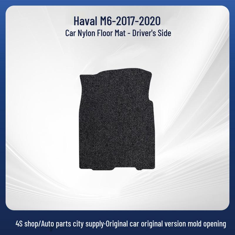 Black Nylon Car Floor Mats for Haval M6 (2017-2020) - Safe Material