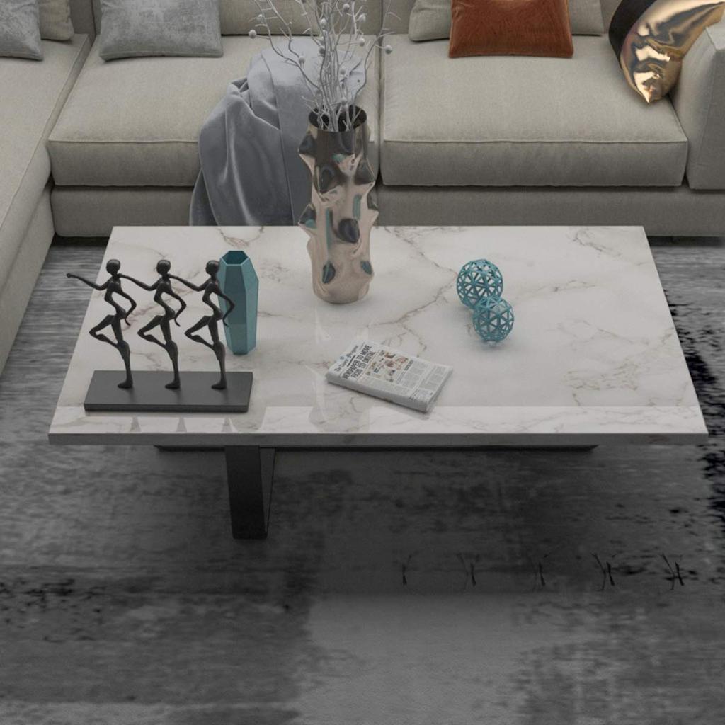 TOTIO Marble Sheet Floor Remake Sheet Cutting Sheet Marble Wallpaper Sticker White 40CMx10M Vinyl Peelable Waterproof Oil Proof Heat Resistant Kitchen