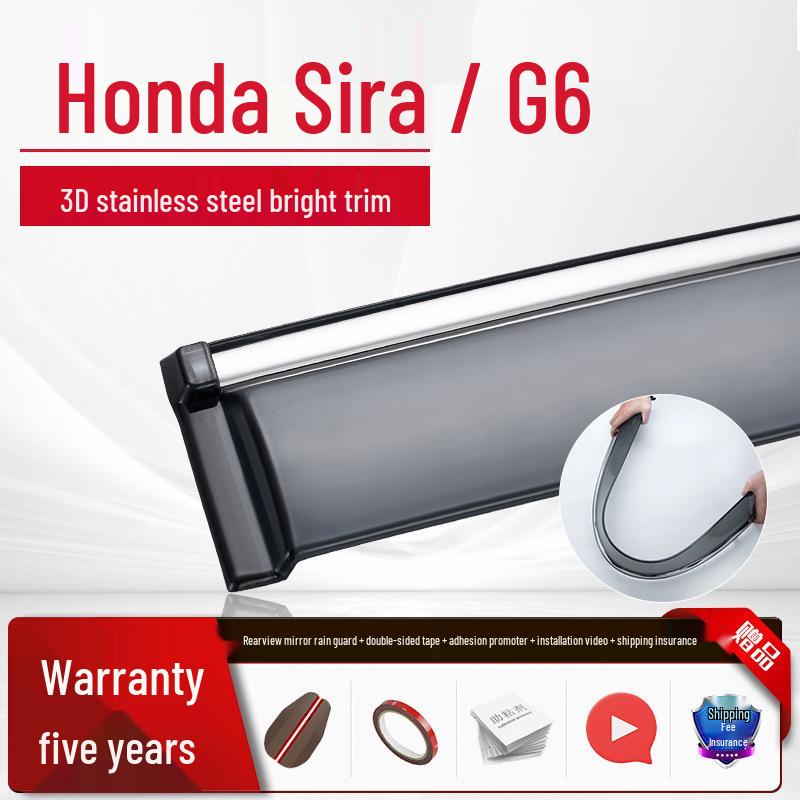 Honda Tenth Gen Accord, Civic, Lingpai, and Fengfan Car Window Rain Visor - Sun and Rain Guard for CR-V, XRV