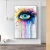 Abstract Graffiti Art Eye Tears Canvas Painting Wall Art Posters Print Wall Pictures for Living Room Bedroom Home Cuadros Decor