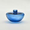 1PCS Half-Moon Shaped Decorative Bowl Creative Multi-functional Blue Aroma Diffuser Bottle Colorful 12.5x8.5cm