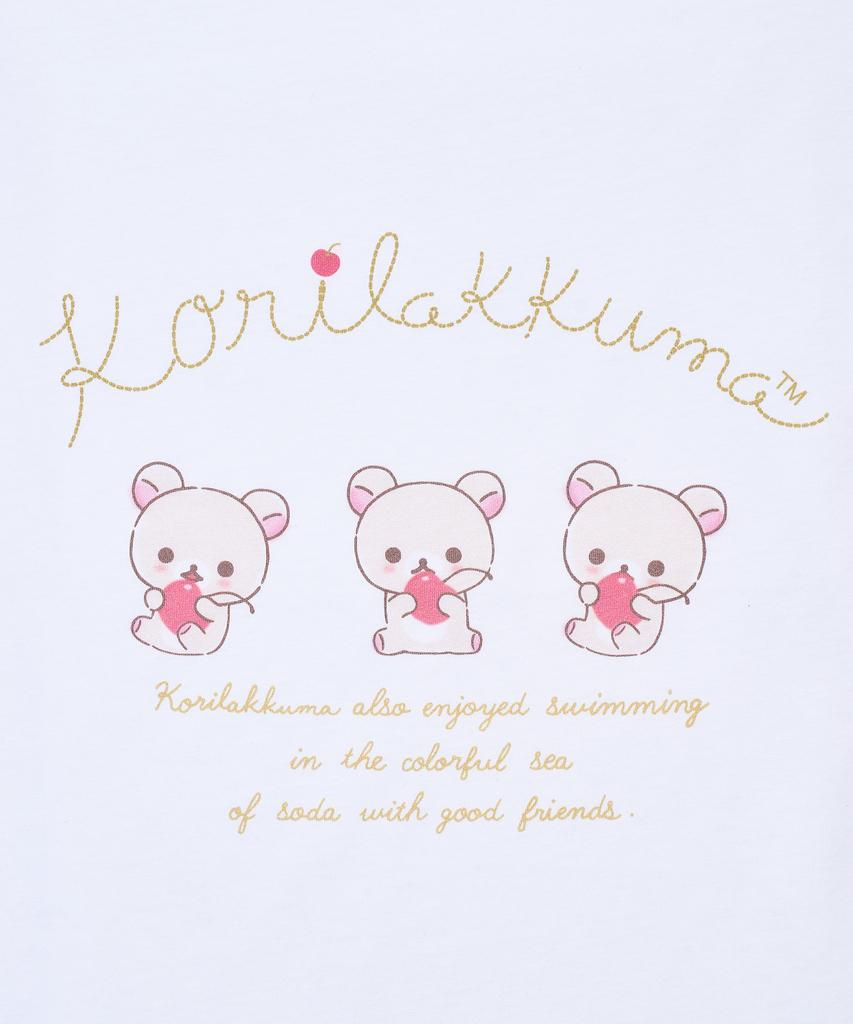YOUHEE [Korilakkuma] Lace Off-Shoulder T-Shirts White