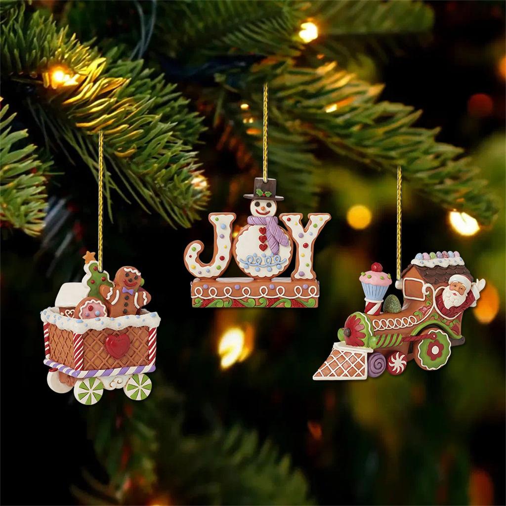 2D Christmas Decorations, Festive Car Ornaments, Acrylic Pendants, Car Interior Accessories, Backpack Pendants