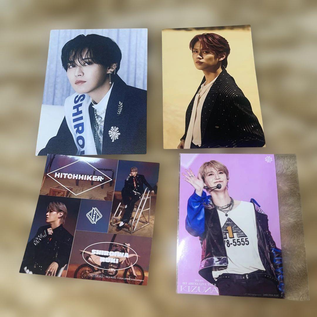 

[USED] JO1 Shiraiwa Ruki trading cards, badges, photos, postcard stickers