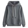 Retro Light Gray Low-income and Long-sleeved Hooded Sweater for Men and Women In Autumn and Winter