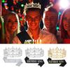 Men's Birthday Party Sash With Elegant Crown Glitter for Men To Stand Out King Headpiece Photo Props