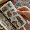 20 Listů Samolepková Kniha, Retro Materiál pro Deník, Samolepky pro DIY Dekoraci, Pro Junk Journal, Dekorativní Podkladové Potřeby, Umělecké Album