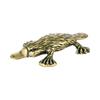 Retro Mosiężna Ozdoba Platypus Solidna Miedziana Kaczka Dziób Miniaturowa Figurka Metalowa Herbata Zwierzę Feng Shui Kolekcjonerski Model Wystrój Domu