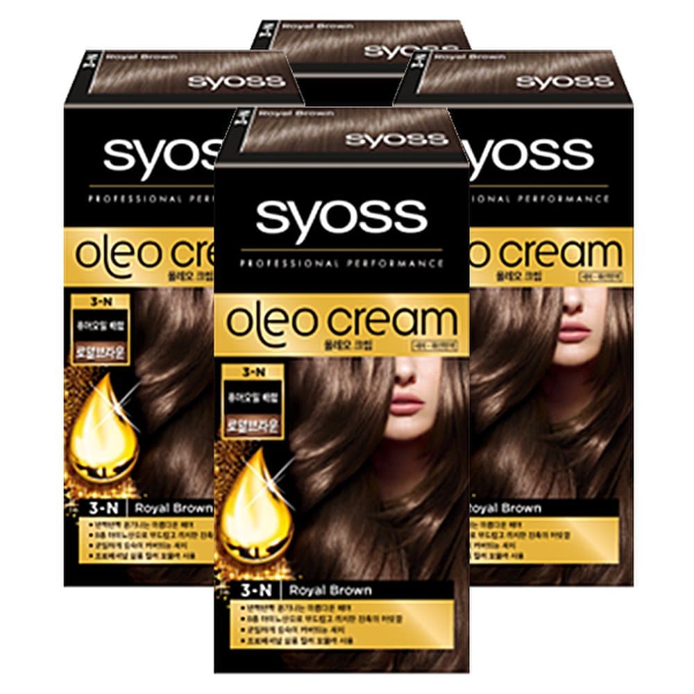 

Syoss Oleo Cream Color 3N Royal Brown 100ml x 4
