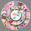 100 Flamingo Graffiti Cartoon Animal Stickers for Scooter, Motorcycle, Bicycle, and Car Decoration