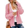 Women's Casual Solid Color Knitted Cardigan Loose Long Coat Medium Size