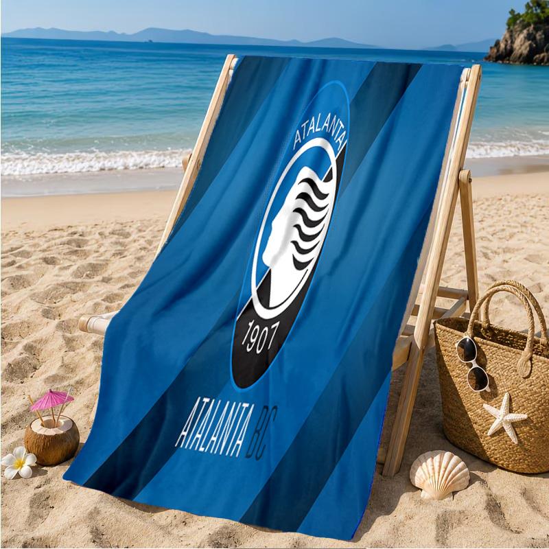 Atalanta Fc Crest Beach Towel Microfiber Beach Towel, Lightweight and Quick-Dry, for Summer Travel, Swimming Pool Fan Birthday Gift
