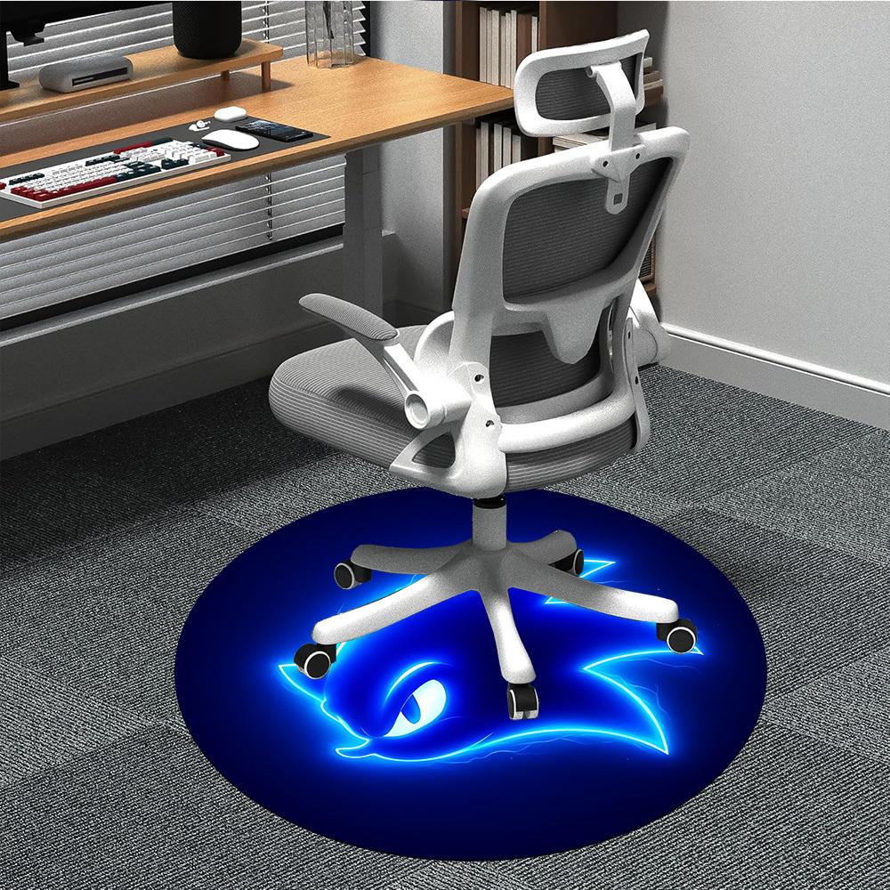 

1pc Sonic The Hedgehog Chair Carpet for Office, Non-slip, Soft and Durable Office Rug, Perfect for Office yy251225081 80cm by 80cm