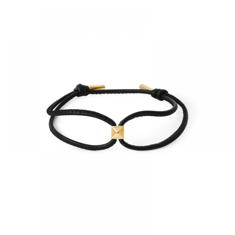 Valentino 3y2J0q94 Kxg K7j  J0q94 Kxg K7j  Rockstud Leather Bracelet