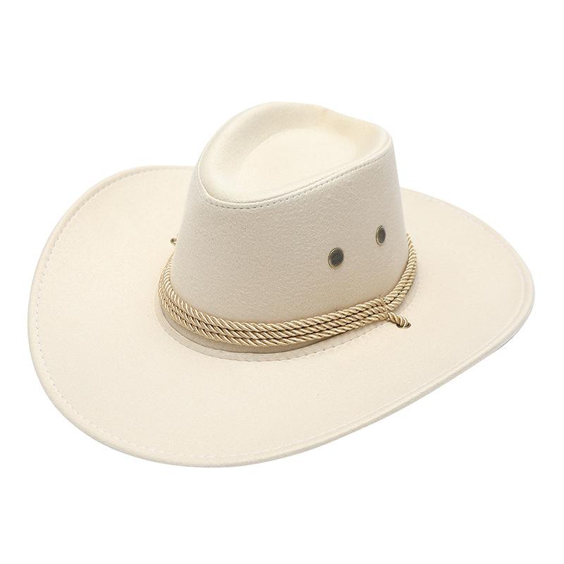 Hot-selling American Western Cowboy Hat, Suede Outdoor Visor, Men's Riding Hat, Big-brimmed Cowboy Hat