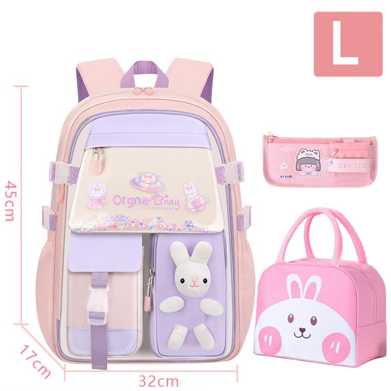 New School Bag Primary Back Pack For Girls Children Backpack Large Capacity Bookbag Waterproof Bags Multiple Pockets Schoolbags