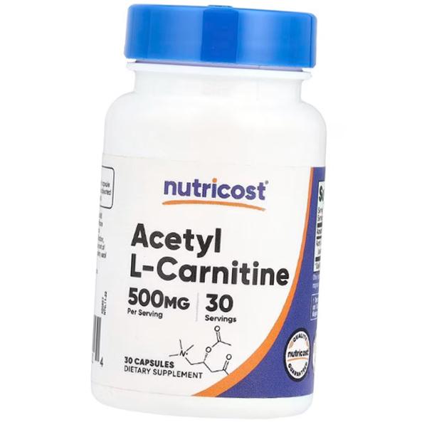 

Ацетил L Карнитин, Acetyl L-Carnitine 500, Nutricost (72647002) 30caps