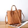 Women Cowhide Genuine Leather Shoulder Bag Female Casual Large Capacity Office Totes Handbag Ladies Work Strap Crossbody Bags