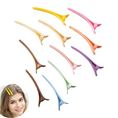 10PCS Simple Plastic Duckbill Hair Clips Non-Slip Strong Grip Broken Hair Clip Crease-Free Duckbill Women