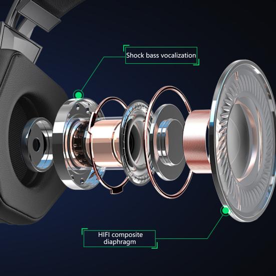 Wired Headset Luminous RGB Flash Light with Microphone 3.5mm/USB Cow Ear E-sports Game Headphone for Desktop