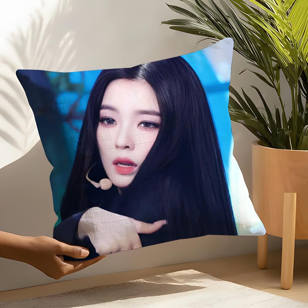 Korean Female Singer Irene Pillow Case Linen Cushion Covers For Decorative Sofa Home Pillows Case Car Chair Pillows Cases