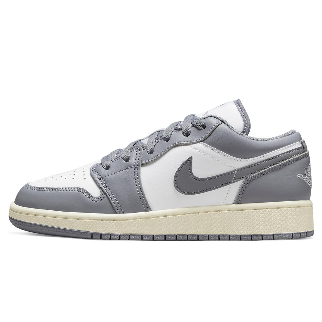 Jordan Air Jordan 1 FZBB Low top Vintage Basketball Shoes GS Pink Beige 553560-053(TeamA-AJ)