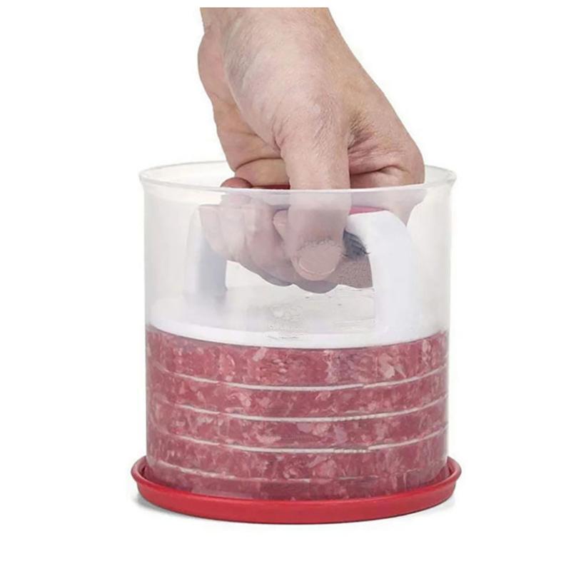 Hamburger Patty Press Maker Multi-Layer Round Beef Patty Mold Stackable Storage Burger Making Tool For Kitchen Diy Cooking