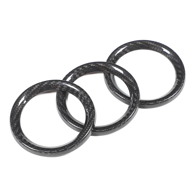 Real Carbon Fiber Central Control trument Panel Clock Decoration Ring Suitable for Nissan 370Z Z34 2009-