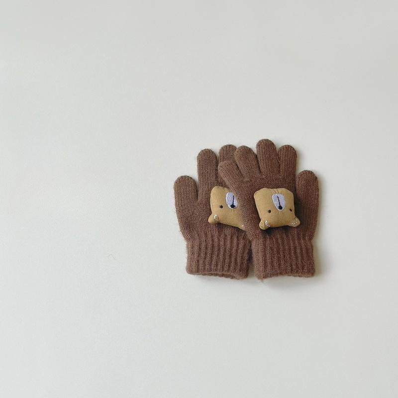 

Детские перчатки пятипалые теплые для малышей мальчиков и девочек детские пальчиковые теплые для малышей осень-зима one size