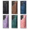 Wristband Vintage Leather Case For Samsung Galaxy S23 Ultra S22 Plus S24 S23FE A54 A14 A24 A34 A15 A25 A05 A55 A04 Skin Cover