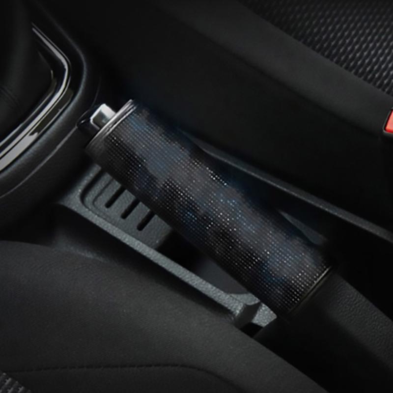 Rhinestone Car Shift Gear Cover Handbrake Cover Leather Auto Anti-slip Protector Decoration Universal Car Accessories Interior