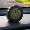 Dijital Saat Küçük Güneş Enerjili Otomotiv Gösterge Paneli Saati LED Otomatik İç Mekan Takvimi Sınıf Seyahat Masa Başucu Buzdolabı RV için