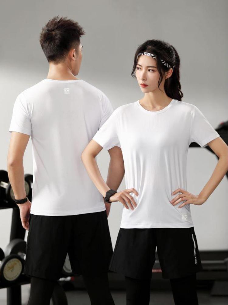 Soft Unisex T Shirt Summer Crew Neck Minimalist Tops Solid Color Unisex Lightweight T-shirt for Women and Men YG-2116