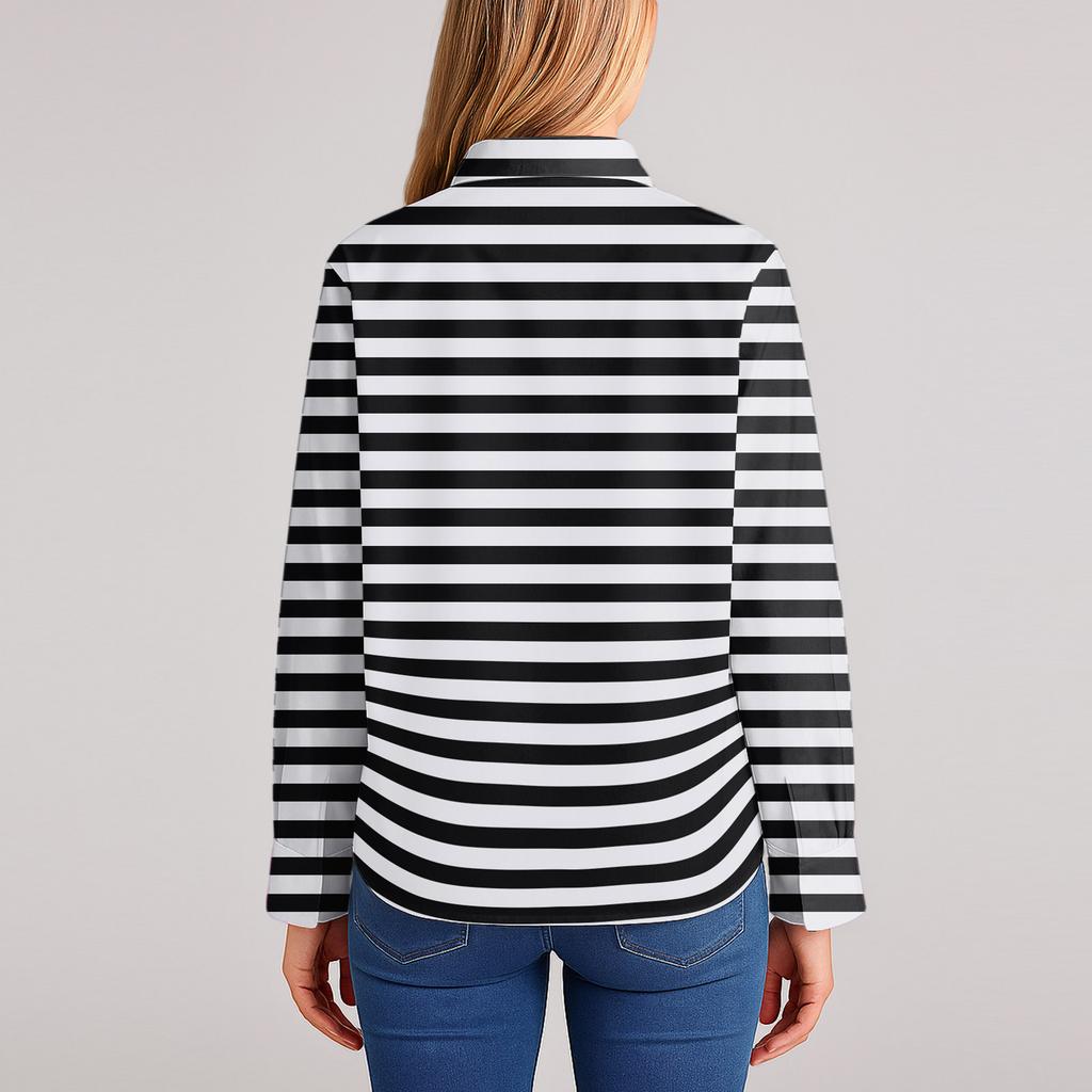 Γυναικείο πουκάμισο μπλούζα με χριστουγεννιάτικο τύπωμα κουμπί Μακρυμάνικο casual Basic πουκάμισο γιακά κανονικό τοπ