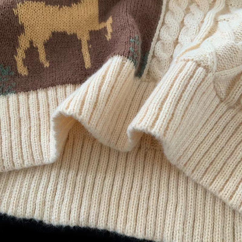Autumn/Winter Cozy Trendy Sweater - Hong Kong & Japanese Style Loose Knit Design