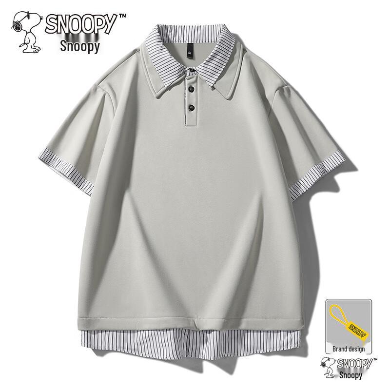 

Snoopy Men s Summer Loose Short Sleeve T-shirt XL