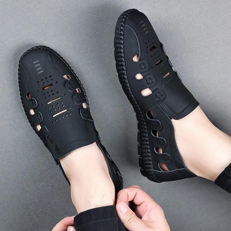 Ultralight Male Shoe Hole Shoes Outdoor Trekking Hiking Original Non-slip Wholesale Number 41 Daily Use Trend 2025 Men's Sandal