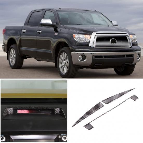 Dashboard Horn Frame Sticker Trim for Toyota Tundra 2007-2013 Center Consoles Accessories, Real Carbon Fiber Automotive Interior Decorative Cover