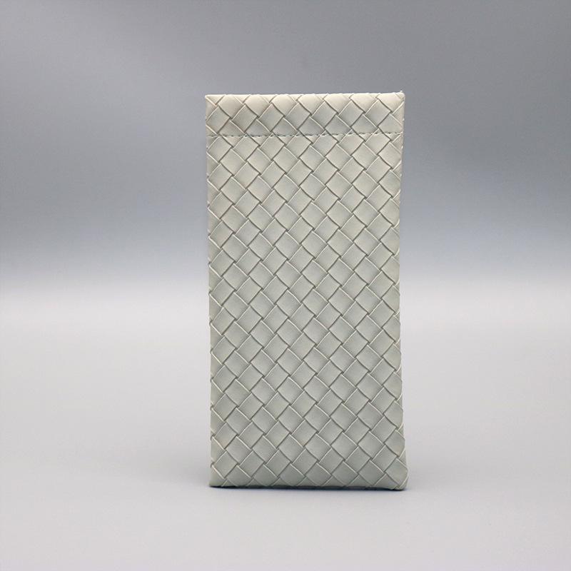 Thickened Leather Open-Mouth Sunglasses & Reading Glasses Dustproof Crossbody Case