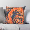 Cute Blue  Orange Tie Dye Pillowcase Polyester Linen Velvet Printed Zip Decor Pillow Case Sofa Seater Cushion Cover