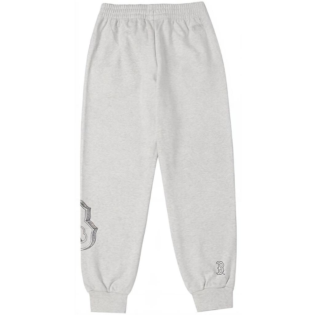 New MLB Knitted Sports Pants Unisex Light Heather Gray 3APTB0434-43MGL